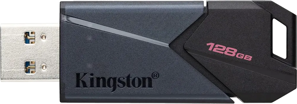 Kingston Flash Data Traveler Exodia Onyx , 128GB , USB 3.2 , Black , DTXON-128GB