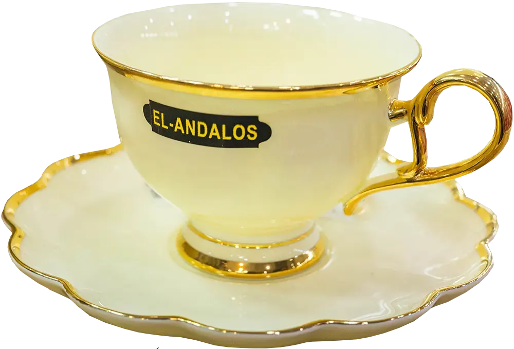 al-andalos Porcelain dining set, 62 pieces, rose, cream color, model 4026