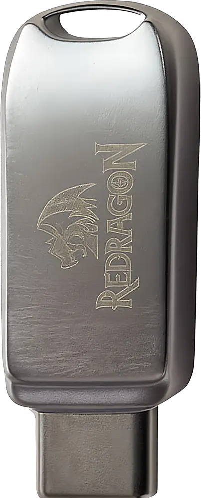 Redragon Flash Memory 128GB, USB3.2, Metal Design, Silver, RU012TYC3.2