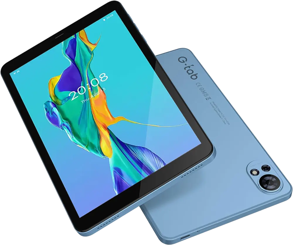 تابلت جي تاب تي 8 اس، شاشة 8 بوصة، ذاكرة داخلية 64 جيجابايت، رامات 4 جيجابايت، واي فاي فقط، لون أزرق