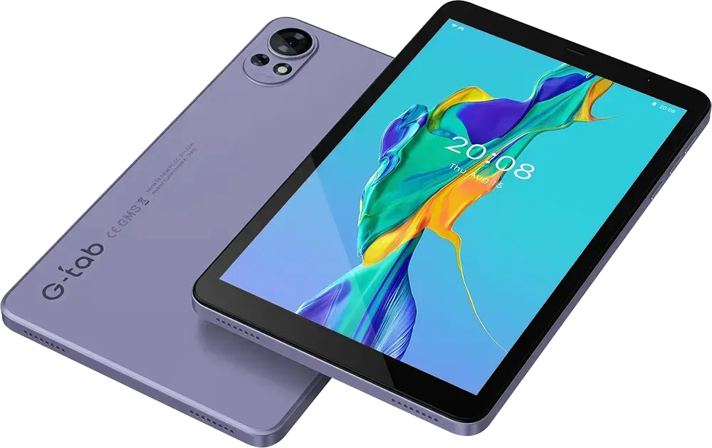 تابلت جي تاب تي 8 اس، شاشة 8 بوصة، ذاكرة داخلية 64 جيجابايت، رامات 4 جيجابايت، واي فاي فقط، لون بنفسجي
