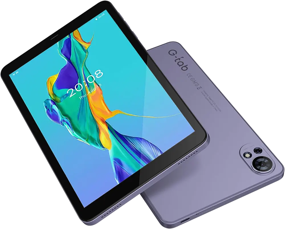 تابلت جي تاب تي 8 اس، شاشة 8 بوصة، ذاكرة داخلية 64 جيجابايت، رامات 4 جيجابايت، واي فاي فقط، لون بنفسجي
