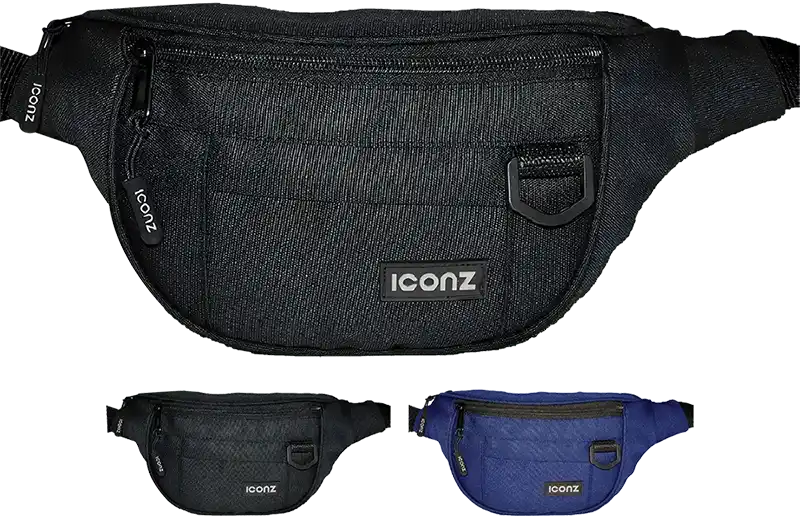 Iconz Texas 9.5 Inch Waist Bag, Multicolor, 1037