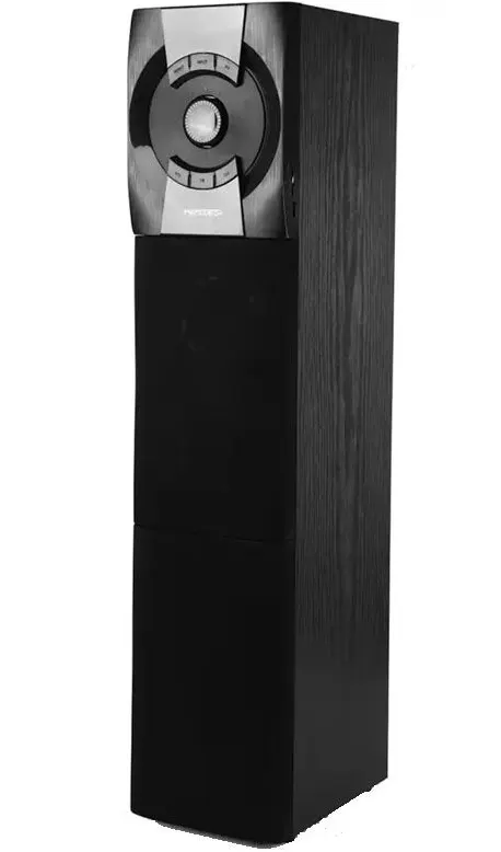 MediaTech MT-515 Wireless Subwoofer, 60W, Vertical Design, USB Port, Bluetooth, Black