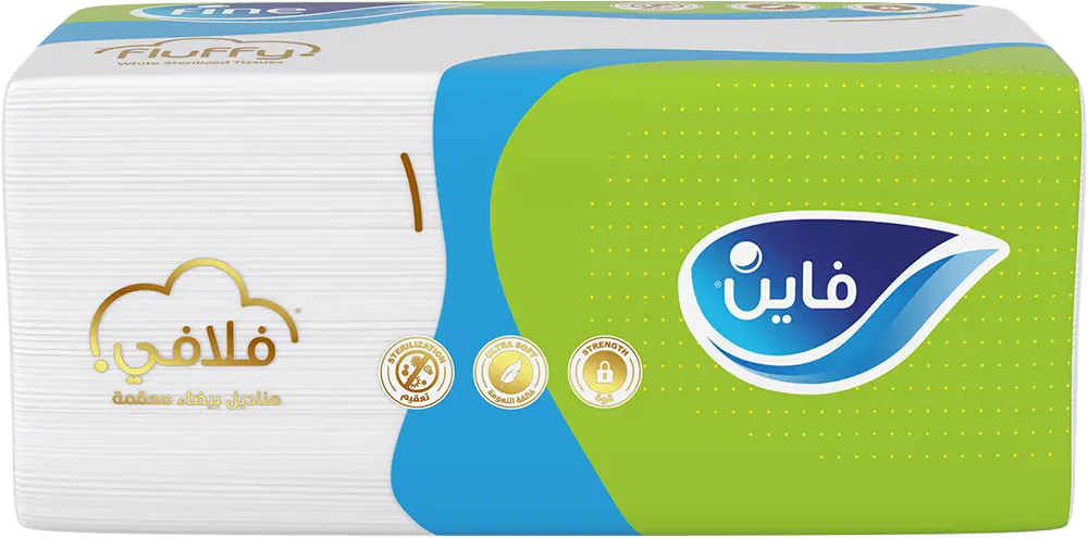 Fine Fluffy Pull Tissue Box, 480 Tissues, 2 Ply