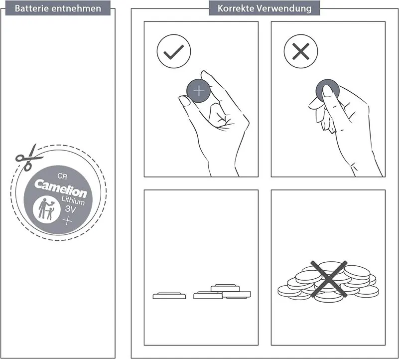 بطارية كاميليون ، 3 فولت ، ليثيوم ، بطارية واحدة ، CR1616