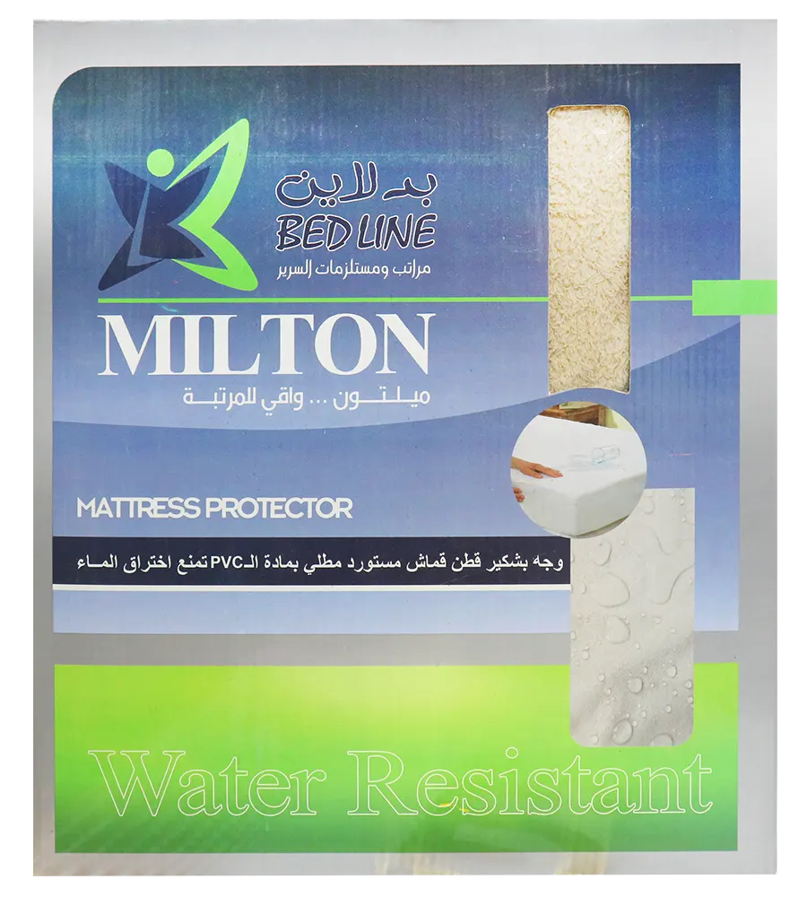 Bed Line Cotton Mattress Cover, 160x200 cm, Water and Liquid Resistant, Multicolor