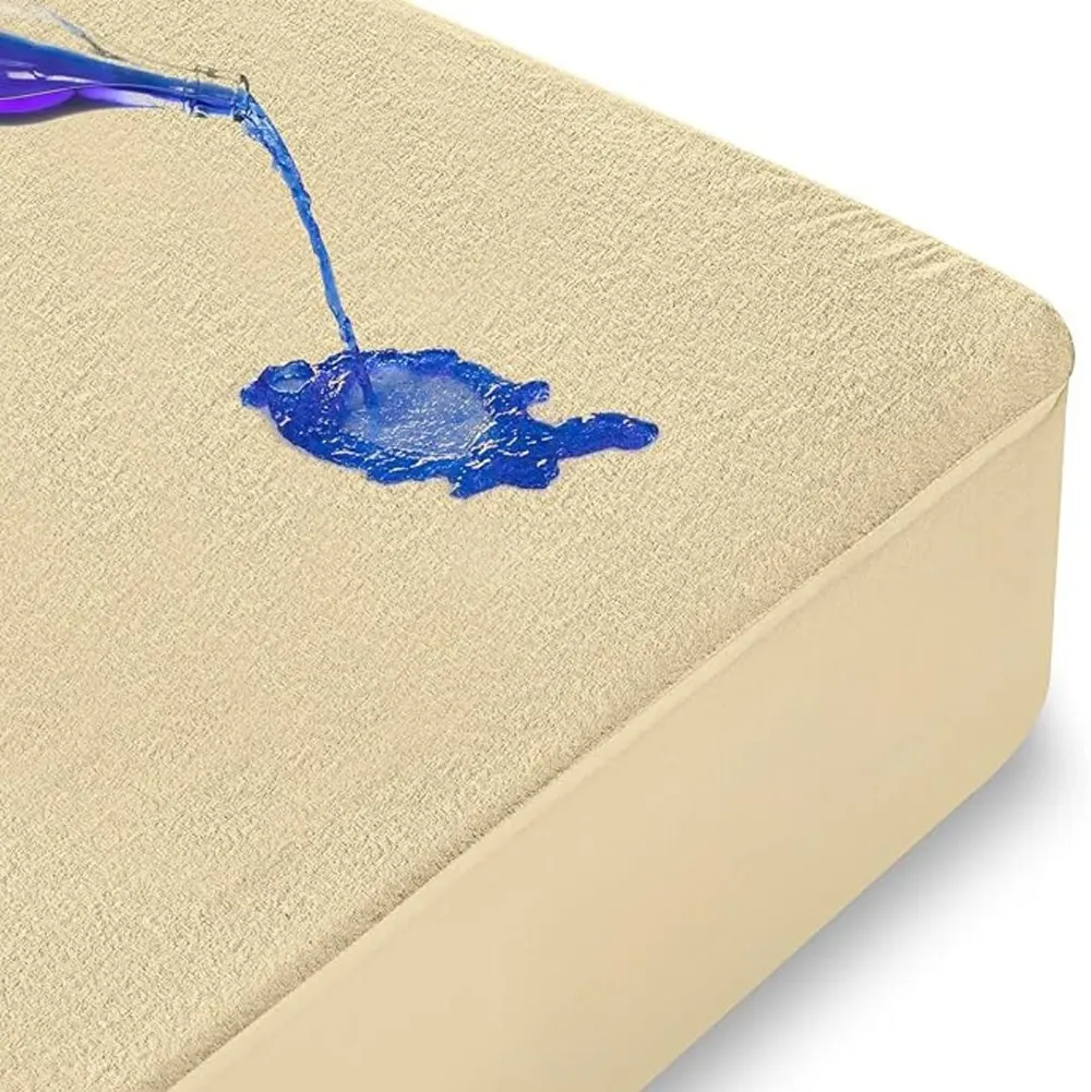 Bed Line Cotton Mattress Cover, 160x200 cm, Water and Liquid Resistant, Multicolor