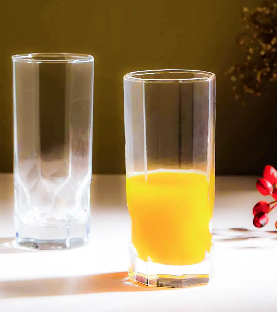 Luminarc Octime Diamond Sherbet Set, 7 Pieces, 6-Shop Jug, Clear