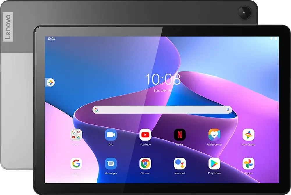 تابلت لينوفو تاب M10 الجيل الثالث، شاشة 10.1 بوصة، ذاكرة داخلية 64 جيجابايت، رامات 4 جيجابايت، بدون كامير امامية، شبكة الجيل الرابع ال تي اي، رمادي ستورم