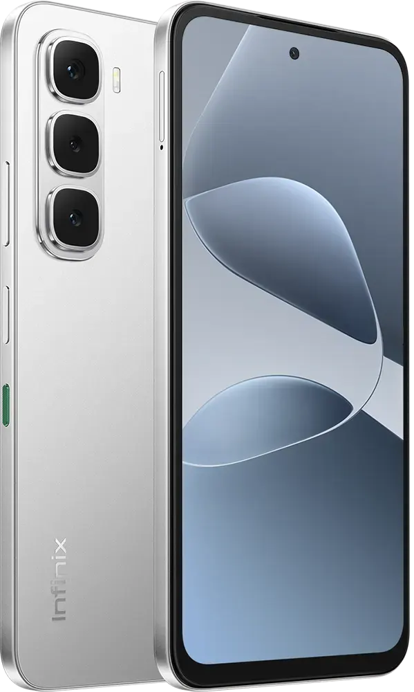 هاتف إنفينيكس هوت 60 اي ثنائي الشريحة، ذاكرة داخلية 256 جيجابايت، رامات 8 جيجابايت، شبكة الجيل الرابع ال تي اي، فضي