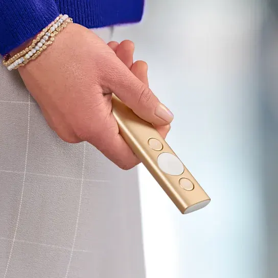 Logitech Spotlight Presentation Remote, Bluetooth Connectivity, 2.4GHz USB Receiver, 30m Connection Range, Gold