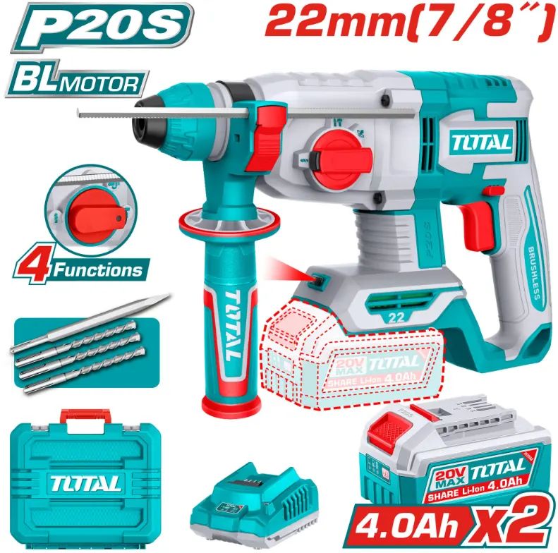 هيلتي بطارية توتال تولز ، 20 فولت ،  22 مللي ، بدون بطارية و شاحن ، ازرق ،  TRHLI21228