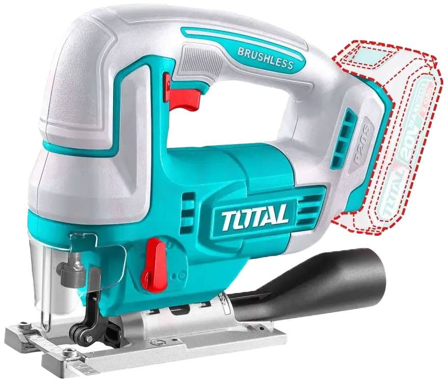 Total Tools 20V Cordless Jigsaw, without Battery and Charger, TJSLI1008