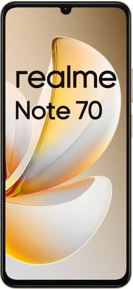 موبايل ريلمي نوت 70 ثنائي الشريحة، ذاكرة 128 جيجابايت، رامات 4 جيجابايت، شبكة الجيل الرابع إل تي إي، ذهبي