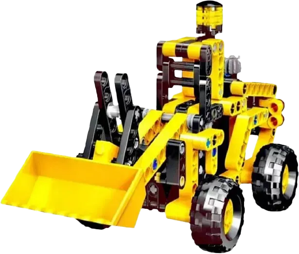 مكعبات ليجو بناء لجرافة ، 62 قطعة ، للأعمار من 3 سنوات فما فوق ، موديل 862