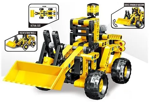 مكعبات ليجو بناء لجرافة ، 62 قطعة ، للأعمار من 3 سنوات فما فوق ، موديل 862