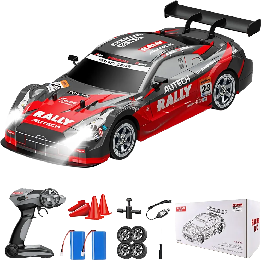 Rally Racing Car with Remote Control, 2.4GHz Frequency, 4WD, Rechargeable, DC191A