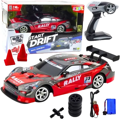 Rally Racing Car with Remote Control, 2.4GHz Frequency, 4WD, Rechargeable, DC191A