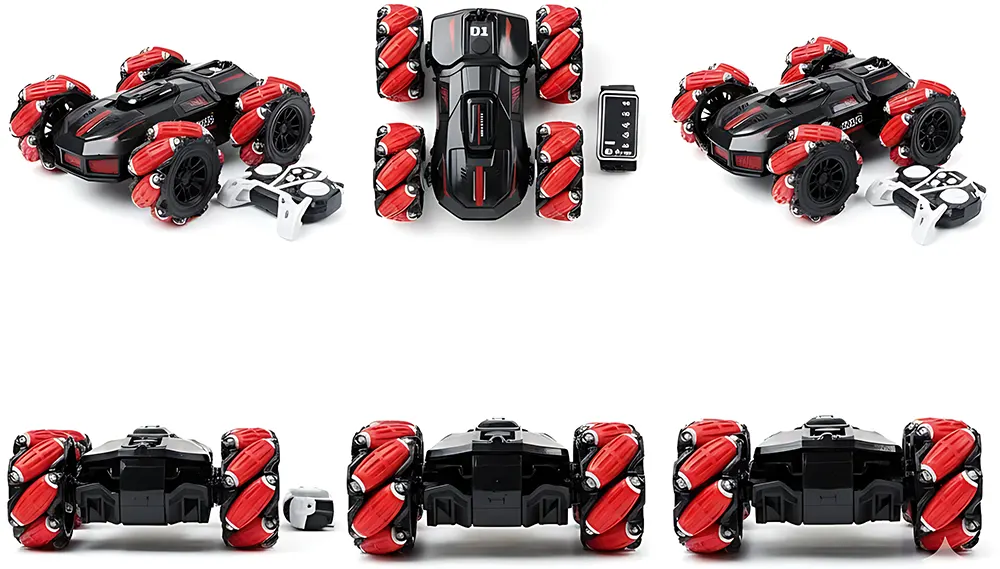 Stunt racing car, remote control, 360 degree rotation, exciting music and lights, multiple colors