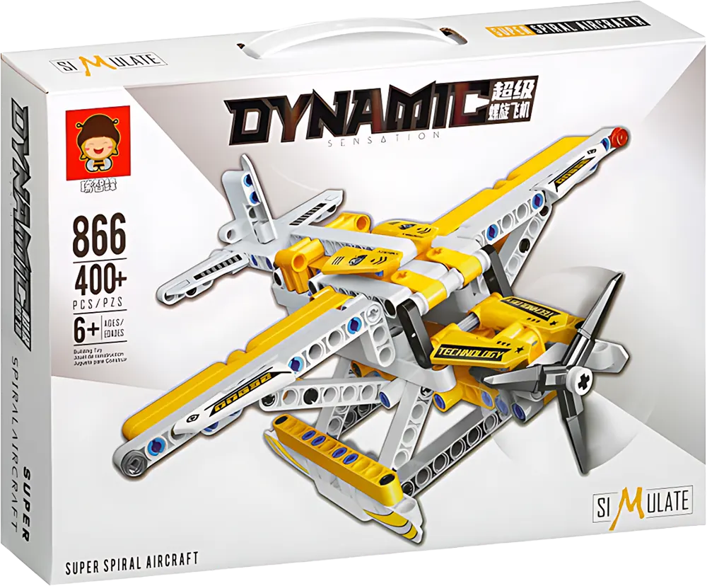 مكعبات ليجو بناء طائرة، 400 قطعة، مناسبة للأطفال من 6 سنوات، ألوان متعددة، 866