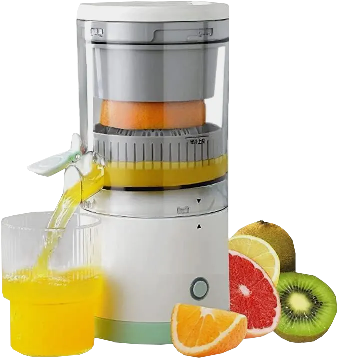 عصارة برتقال كهربائية بمنفذ USB ، ابيض