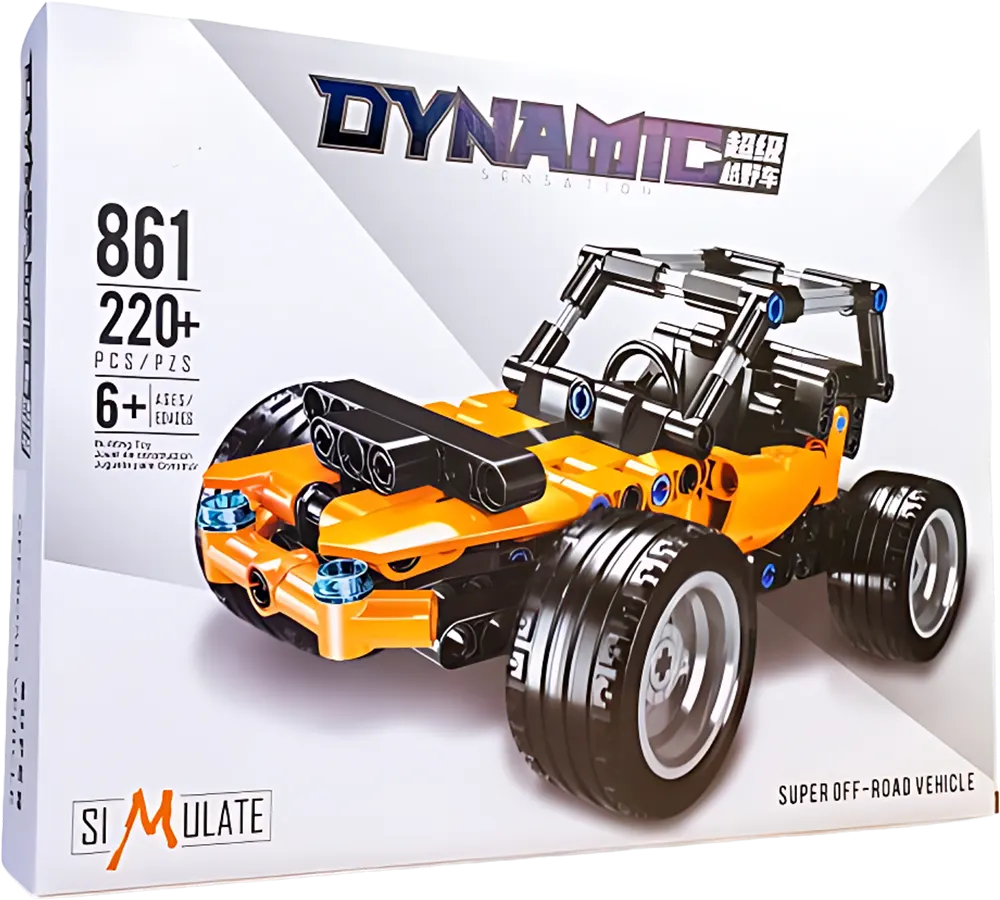 مكعبات ليجو بناء سيارة ، 220 قطعة، مناسبة للاطفال من 6 سنوات،861