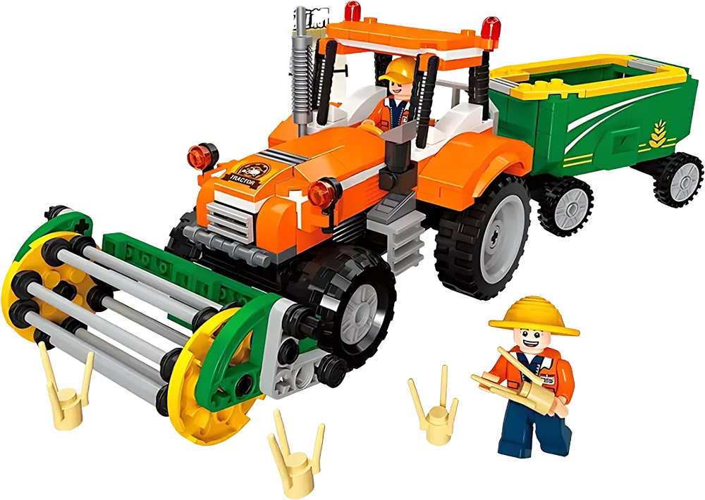 مكعبات ليجو بناء سيارة جرار زراعي، 358 قطعة، مناسبة للاطفال من 6 سنوات، 51006