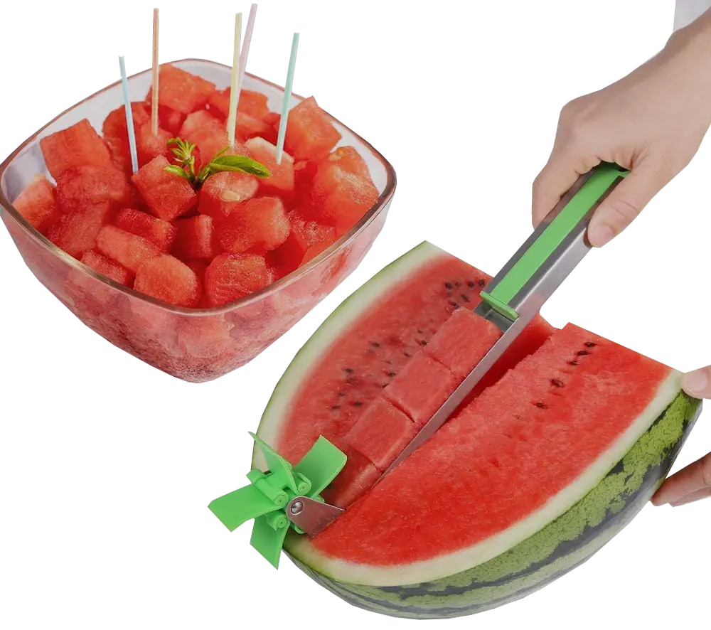 Watermelon Slicer Stainless Steel  , Green , 002