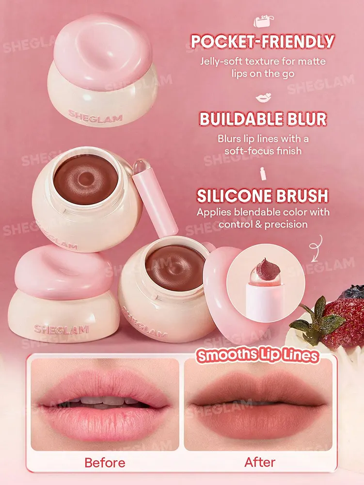 Sheglam Bounce Putty Pocket Lip Pot, Biscotti Babe
