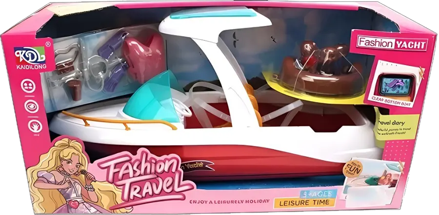 يخت دمية باربي للاطفال مع ملحقاته ، K025