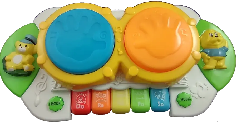 Multifunctional Musical Drum Toy with Electronic Keyboard for Children, DJ808-2