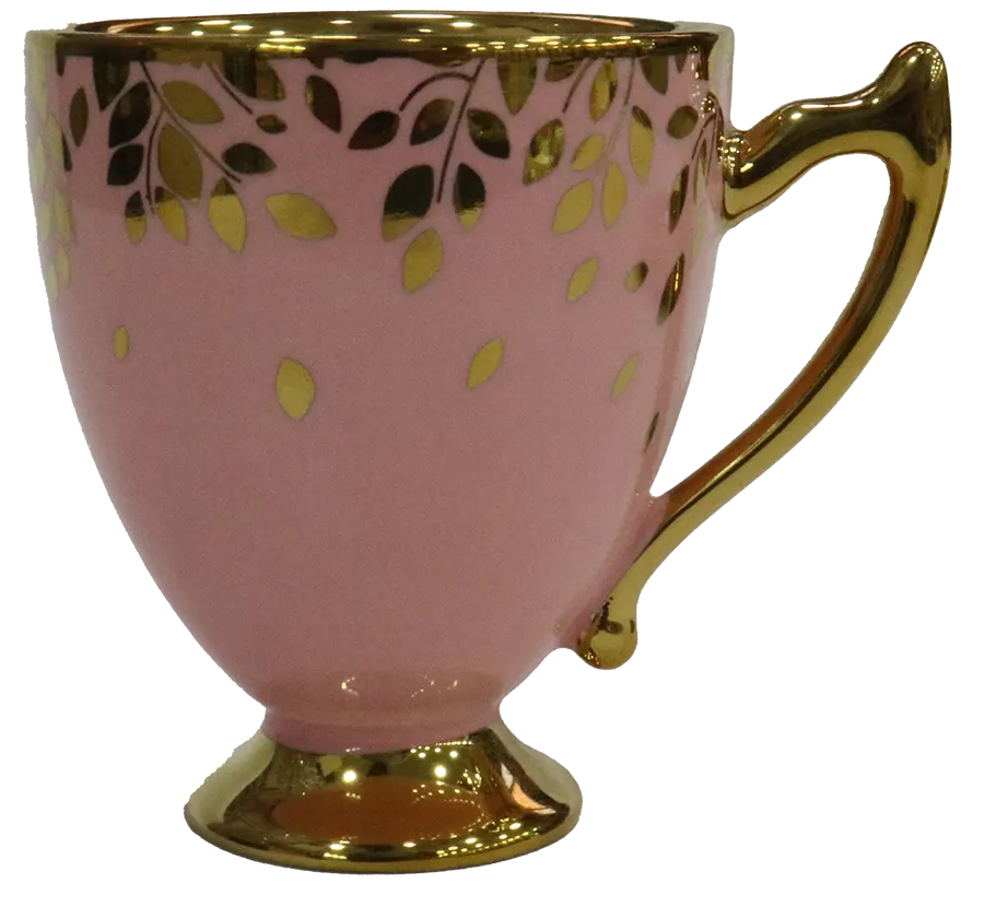 طقم قهوة بورسلين ، بينك ، 3134