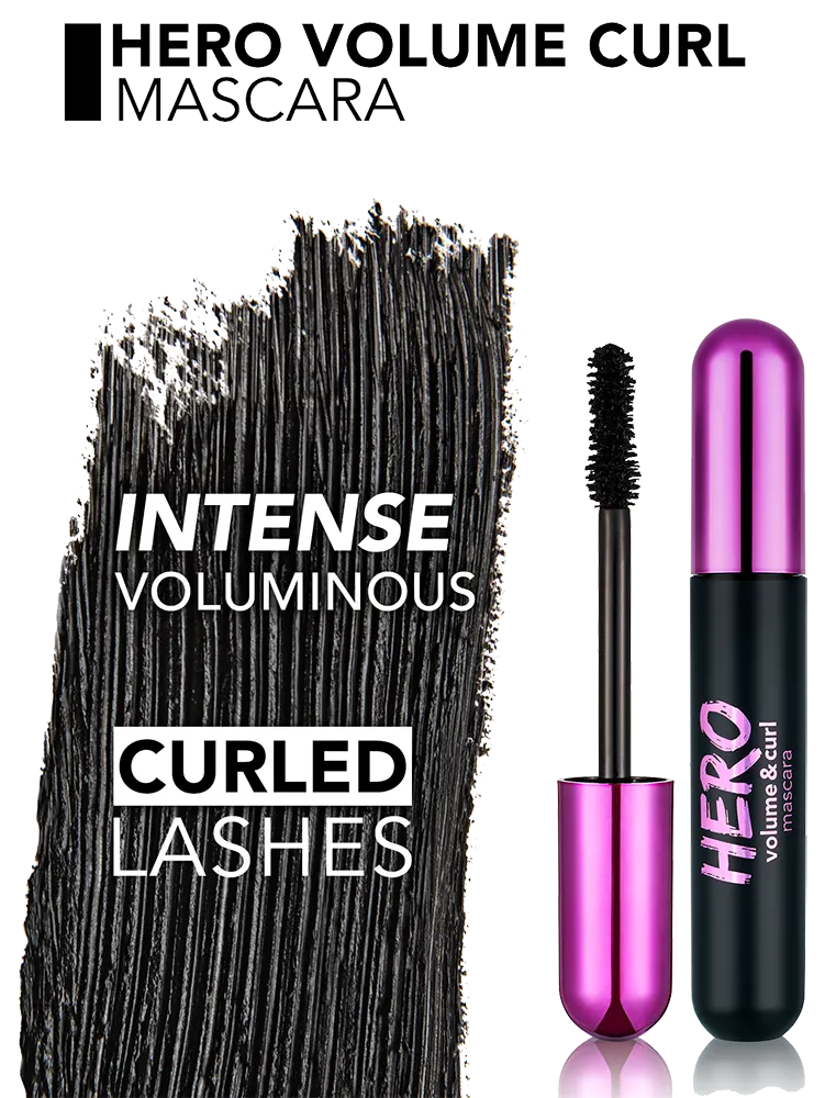Flormar Hero Volume & Curl Mascara, 000 Black