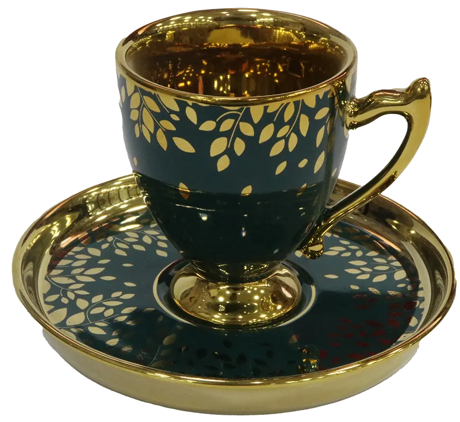 طقم قهوه بورسلين ، زيتي ، 3134