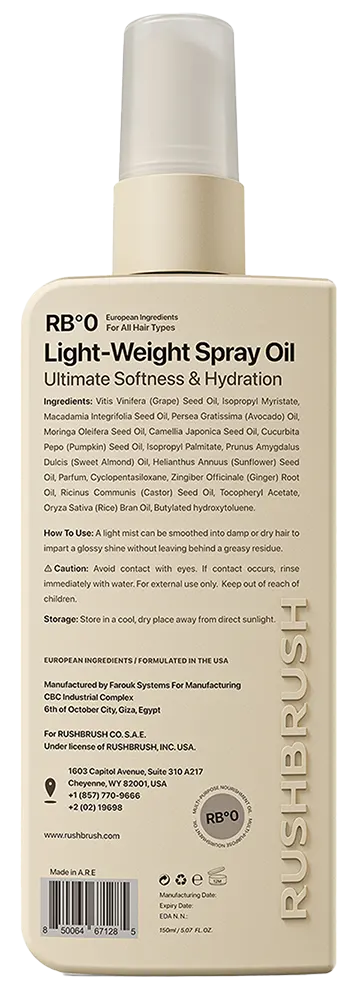 Rush Brush Rb°0 Hair Oil, 150 Ml