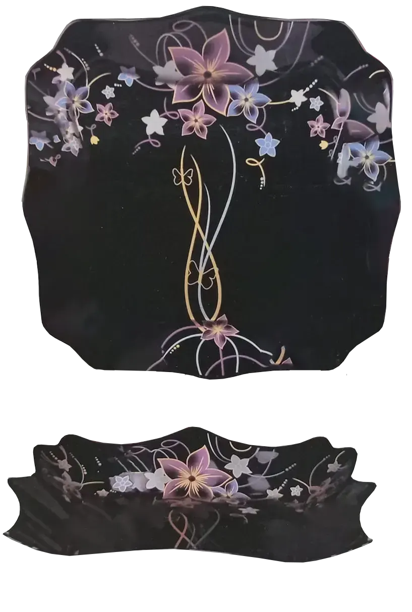 Arcopal Engraved Set, 60 Pieces, Black, 2229