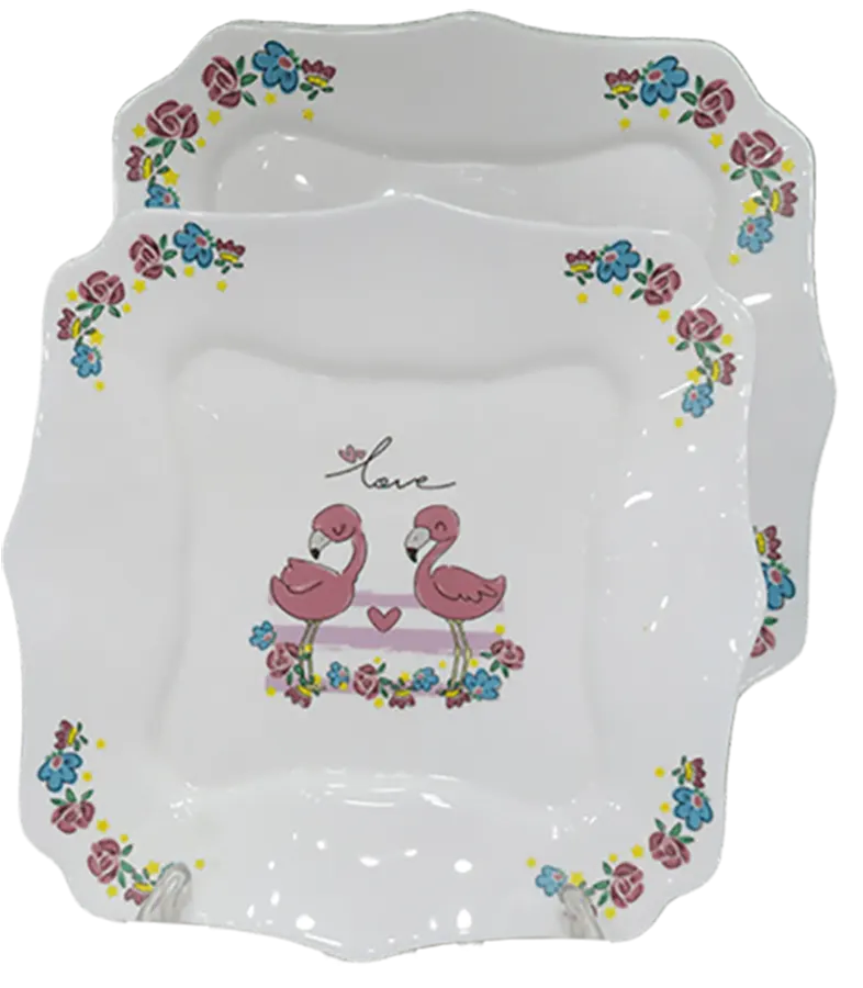 Arcopal Octagonal Dinner Set, 58 Pieces, White, 2736 + Moulinex Chopper, 500 Watt, 1.5 Liter, Red, DJ4700EG1