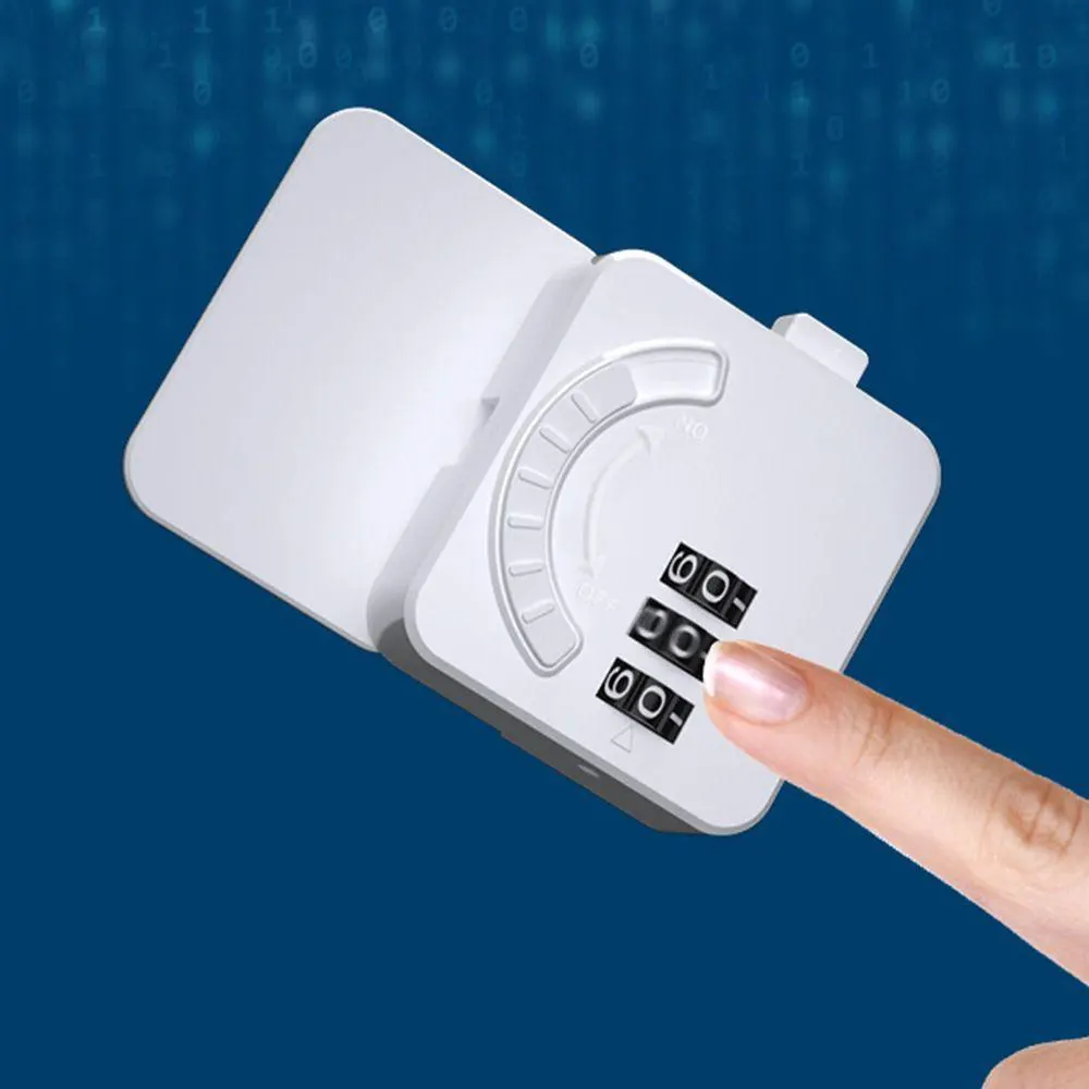 قفل أمان للثلاجة بكلمة مرور، متعدد الأستخدامات، أبيض، 54-16