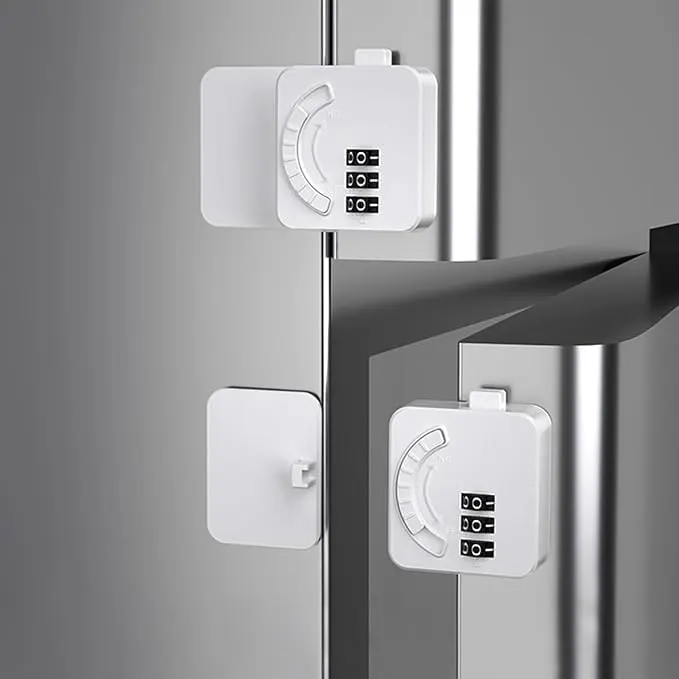 Multi-Purpose Password Refrigerator Lock, White, 54-16