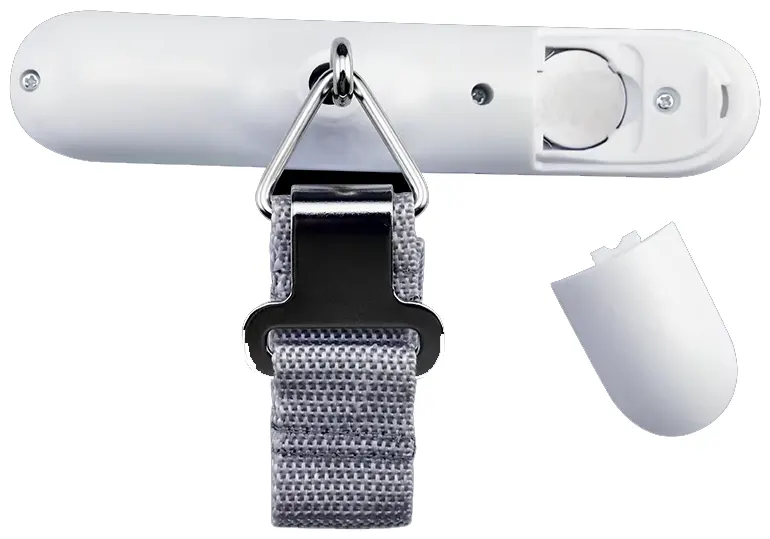 Luggage Scale with Handle, Digital LCD Display, 50kg Capacity, Silver