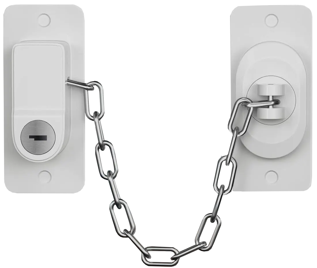 قفل تلاجة ونوافذ ، ابيض ، 054-9