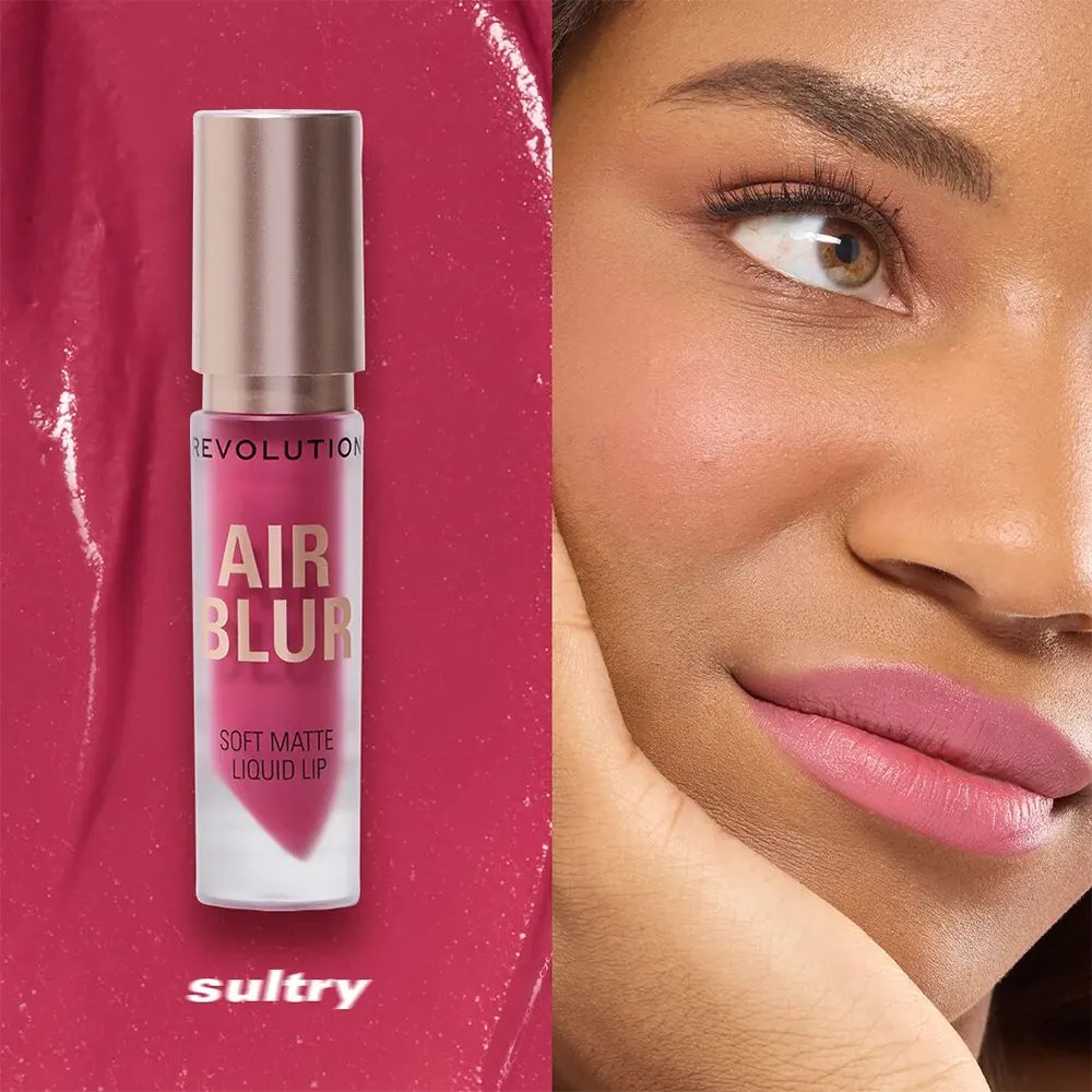 Revolution Air Blur Soft Matte Liquid Lipstick, Sultry