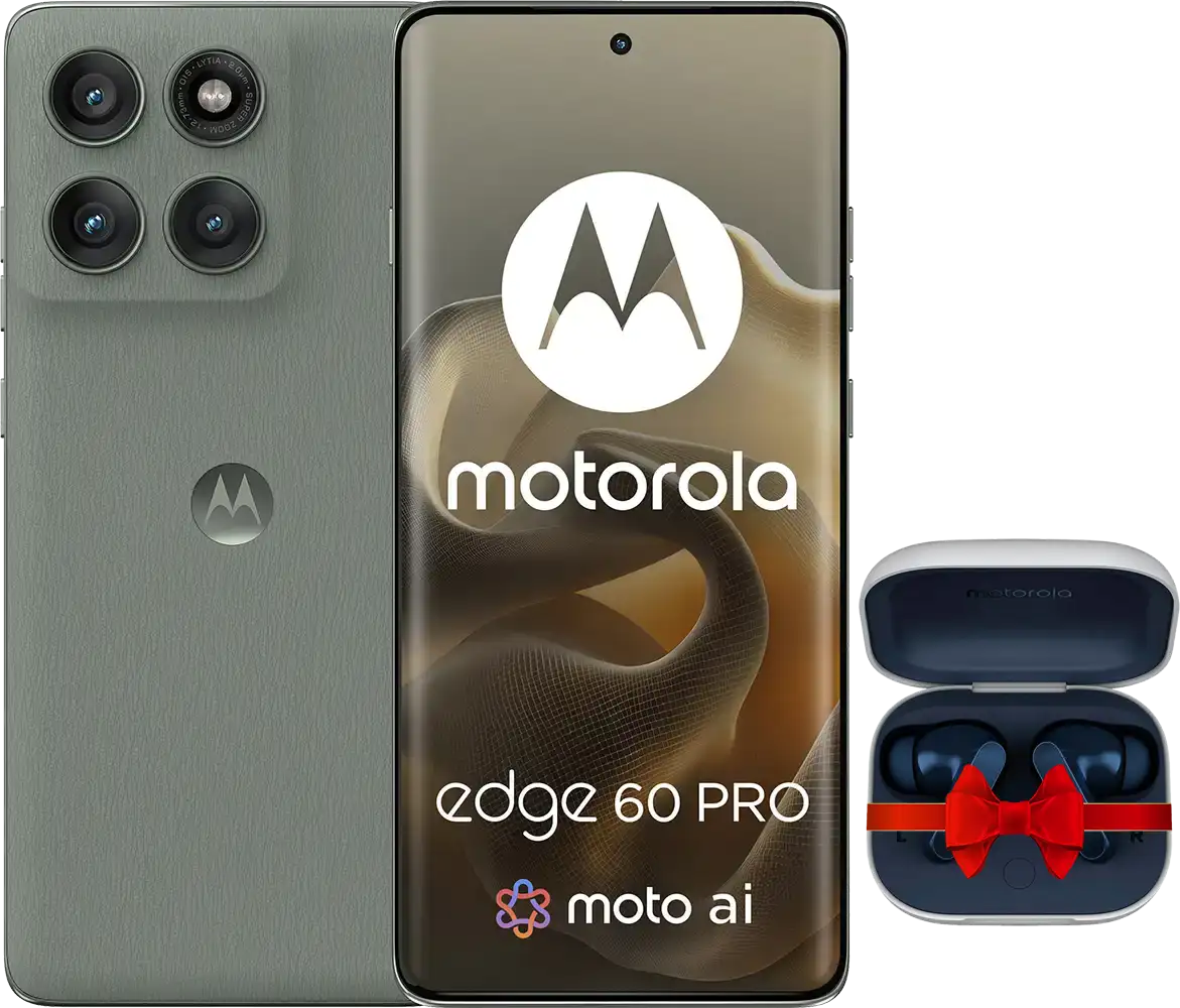 موتورولا ايدج 60 برو، ثنائي الشريحة، ذاكرة 512 جيجابايت، رامات 12 جيجابايت، شبكة الجيل الخامس، أخضر + سماعة اير بودز موتو هدية