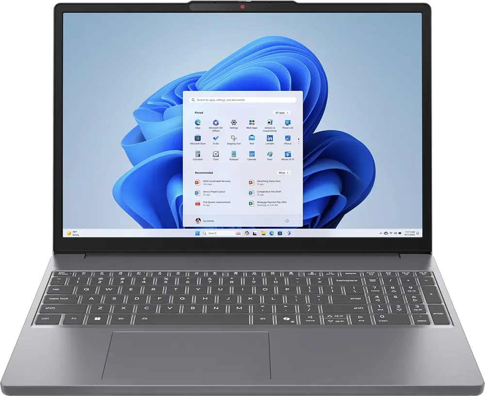 Laptop Lenovo IdeaPad Slim 3, 15IRH10 , Intel® Core™ I7-13620H, 13th Gen, 16GB RAM, 512GB M2 SSD Hard Disks, Integrated Intel® UHD Graphics Card, 15.3 Inch WUXGA Display, Windows 11 Home,  Grey ( Mouse + Laptop Bag For Free )