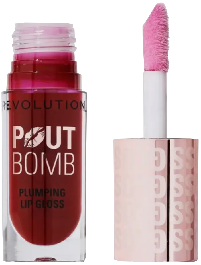 Revolution Lip Gloss Pout Pump Plumping, Jelly Berry Mauve