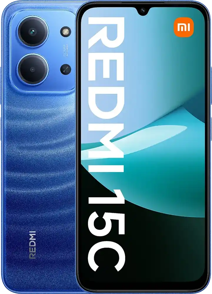 موبايل ريدمي 15C، ثنائي الشريحة، ذاكرة داخلية 128 جيجابايت، رامات 6 جيجابايت، شبكة الجيل الرابع إل تي إي، أزرق