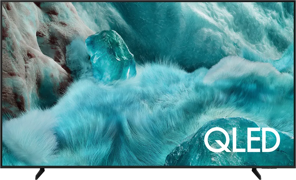 Samsung Smart TV, 75 inches, QLED technology, 4K UHD resolution, Q4 AI processor, Bluetooth, Wi-Fi, built-in receiver, QA75Q7FAAUXEG