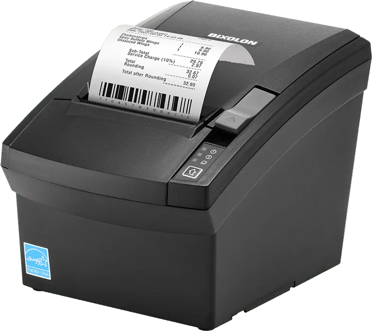 Bixolon Thermal Receipt Printer, Monochrome, 180 dpi Print Resolution, 250 mm-s Print Speed, USB - Parallel - Ethernet Ports, Black, SRP-330IIISK-STD