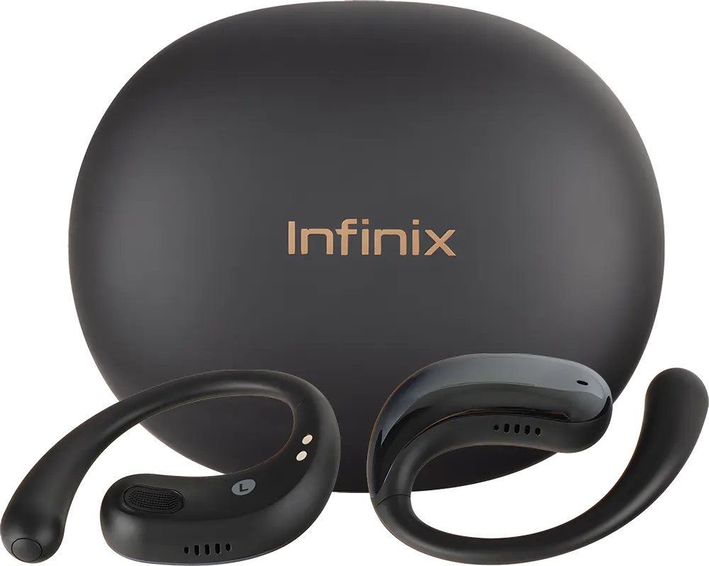 Infinix Zloop 4 True Wireless Earbuds True Wireless, Bluetooth V6.0, Water Resistant, Black